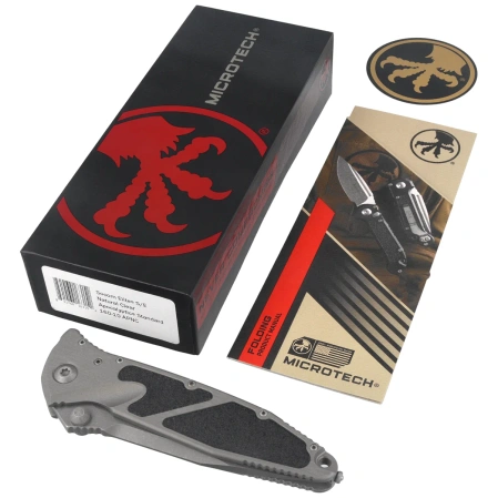 Microtech Socom Elite S/E-M Knife Natural Clear Aluminum, Apocalyptic M390MK by Tony Marfione (160-10APNC)