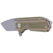 Nóż składany Kubey Campe Striped Green G10, Sandblast D2 (KU203E)
