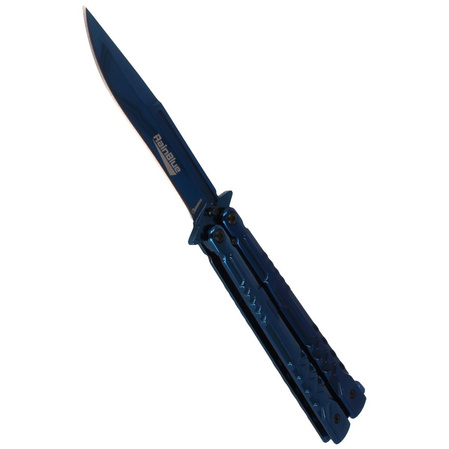 Nóż motylek Marinez Albainox Balisong, RainBlue Finish (36246)