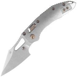 Microtech M-Stitch Ram-Lok S/E Marfione Select Knife Slab Side Titanium, Flamed HW, Stonewashed M390MK by Borka Blades and Tony Marfione (169MRL-10MS4)