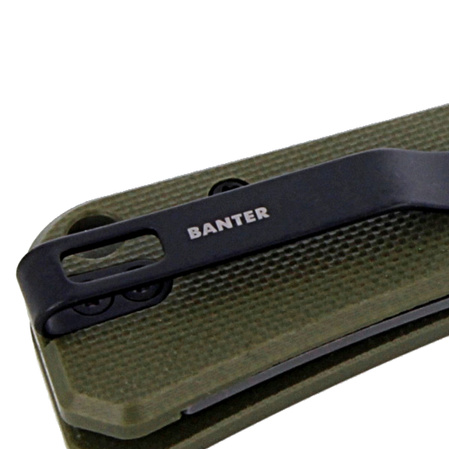 CIVIVI Knife Baby Banter Green G10, Gray Stonewashed by Ben Petersen (C19068S-5)