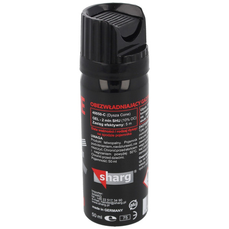 Sharg Nato Defence Gel 2mln SHU Pepper Spray, Cone 50ml (40050-C)