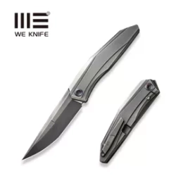 Nóż składany WeKnife Cybernetic LE No 122/207 Polished Gray Titanium, Polished Gray CPM 20CV (WE22033-6)