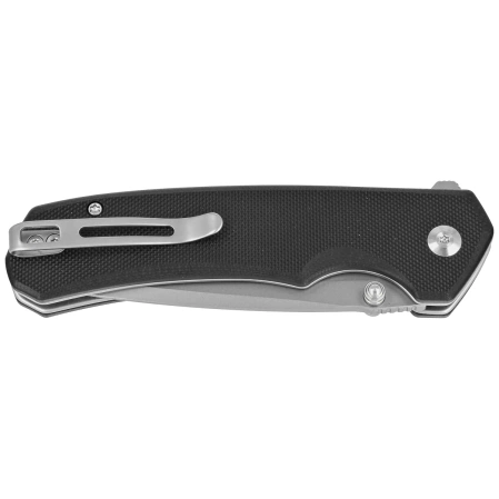 Civivi Brazen Button Lock Knife Black G10, Stonewashed 14C28N (C19059C-1)