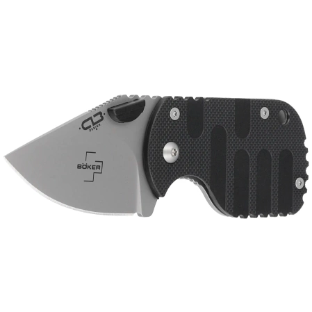 Nóż składany Böker Plus Subcom 2.0 Black Zytel, Beadblast D2 by Chad Los Banos (01BO525)