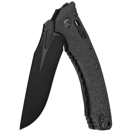 Microtech Amphibian Ram-Lok S/E Knife Fluted Carbon Fiber, Black DLC M390MK by Tony Marfione (137RL-1DLCTFLCFS)