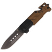 Nóż składany na szyję K25 Neck Knife Coyote Aluminium, Titanium Coated (19652)