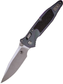 Microtech Socom Ram-Lok S/E Marfione Select Knife Nebula Green Titanium, Purple Bksp, Stonewshed M390MK by Tony Marfione (160RL-10MS10)