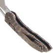 Microtech M-Stitch Ram-Lok S/E Marfione Select Knife Slab Side Flamed Titanium, Bronze HW Stonewashed M390MK by Borka Blades and Tony Marfione (169MRL-10MS7)