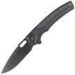 WE Knife Exciton LE No 084/205 Black Titanium / Twill Carbon Fiber, Two-Tone Black CPM 20CV (WE22038A-2)
