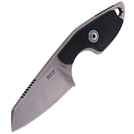 MKM Mikro 2 Black G10 Neck Knife, Stonewashed M390 by Jesper Voxnæs (MKMR02-GBK)
