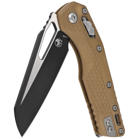 Microtech MSI S/E Ram-Lok Dark Earth Tri-Grip Polymer, Black/Bead Blasted M390MK by Tony Marfione (210T-1PMDE)