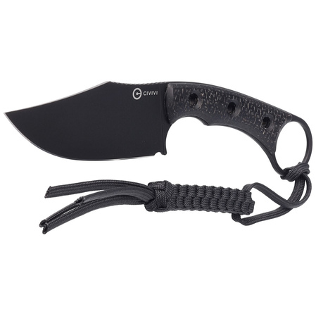Nóż Civivi Midwatch Black Burlap Micarta, Black Stonewashed N690 (C20059B-1)
