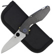 Spyderco Drunken Carbon Fiber / Titanium, Satin CPM-S90V Plain by Dmitry Sinkevich (C235CFTIP)