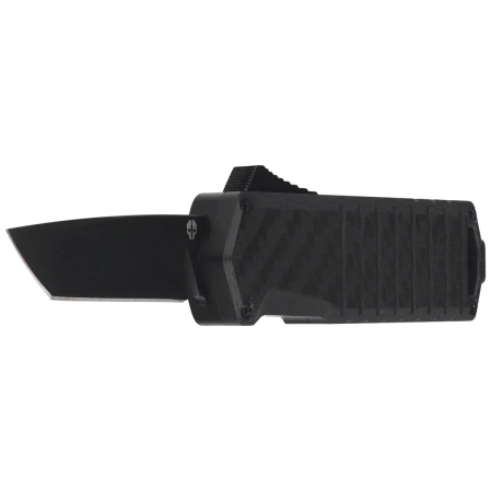 Tekto A2 Badger Mini T/E OTF Knife Carbon Fiber / Aluminum, Black Titanium D2