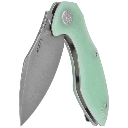 Nóż składany Kubey Nobel Jade G10, Beadblasted 14C28N (KU236M)
