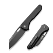 Civivi Knife Nugz Black G10, Black Stonewashed 14C28N by Matthew Wehrwein (C23060-1)