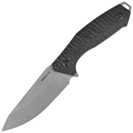 Nóż Remette RT-Allosaurus Black G10, Stonewashed D2 (RTAS-B)