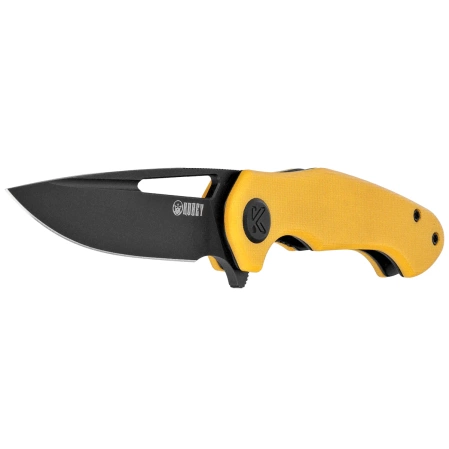 Nóż składany Kubey Dugu Yellow G10, Blackwashed 14C28N (KU210J)
