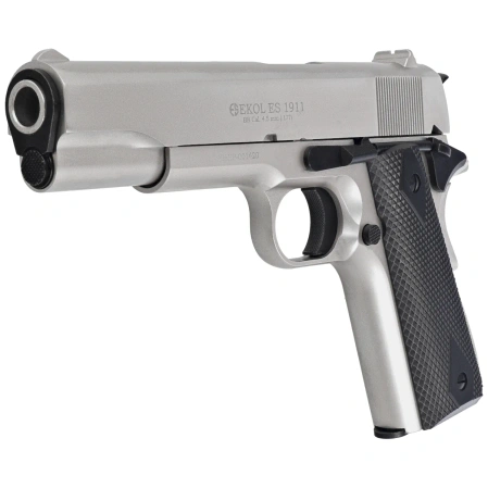 Pistolet wiatrówka Voltran Ekol ES 1911 Satin 4.5 mm - Blow Back