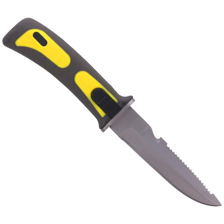 Nóż nurkowy Martinez Albainox Yellow ABS-Rubber, Satin (31333-AM)