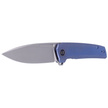 WE Knife Speedster Blue Titanium, Silver Bead Blasted CPM 20CV (WE21021B-3)