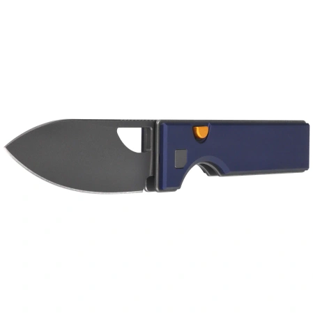 Nóż składany Kizer Little Ringbo Blue Aluminium, Gray PVD / Stonewashed AEB-L by Matija Milović (V3708A3)