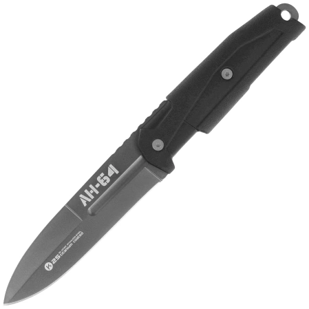 K25 RK-32392 AH-64 Knife Black Rubber, Titanium 7Cr17Mov