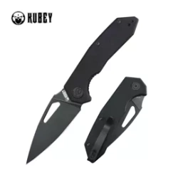 Nóż składany Kubey Coeus KU122X Black G10, Blackwashed 14C28N