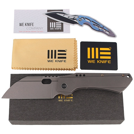 WE Knife Roxi 3 Gray Titanium, Gray Stonewashed CPM S35VN by Todd Knife and Tool (19072-1)