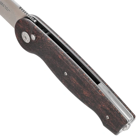 Maserin Summit Knife Space Coral Copper Fat Carbon, Satin MagnaCut (490/FCS)