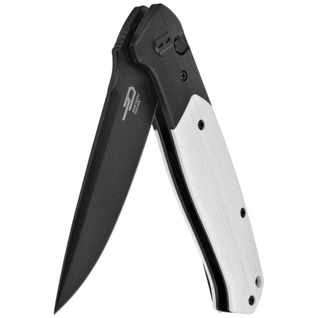 Bestech Swordfish Knife Black/White G10, Black PVD 14C28N (BG62A)