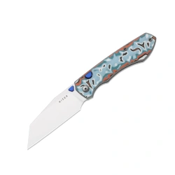 Nóż składany Kizer Wharning Multicolored Vortex Pattern Micarta, Stonewashed N690 by Johan Jordaan (V3738BW4)