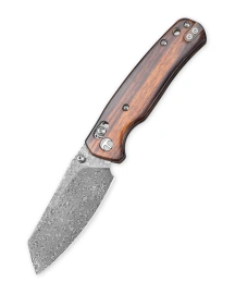 Bestechman Cicada's Wing Knife Desert Ironwood, Damascus (BMK06-W-4)