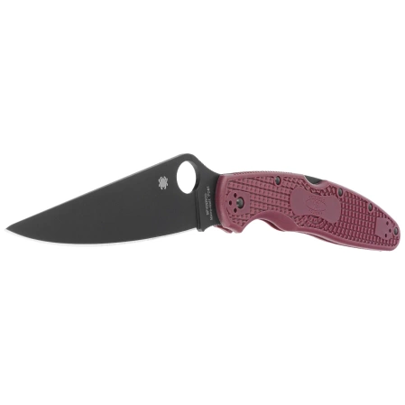 Spyderco Police 4 Sprint Run Burgundy FRN, TiCN Micro-Melt PD#1 by Sal Glesser (C07BGBKP4)