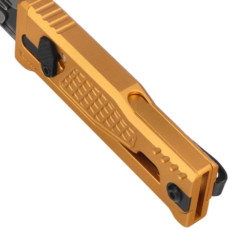 Reate EXO-U V1 Utility Knife Yellow Diamond Pattern Aluminum, Stainless Steel