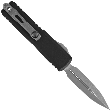 Nóż automatyczny OTF Microtech UTX-85 Gen IV D/E Black Aluminium, Apocalyptic M390MK by Tony Marfione (12324-10AP)