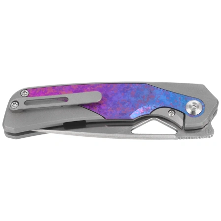 Nóż składany Kizer Topsail Silver-Blue-Purple Crystallized Titanium, Satin S45VN by Jonathan Styles (Ki3735A1)
