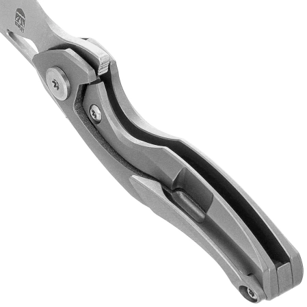 Nóż na szyję Bestech The Reticulan Grey Titanium, Stonewashed / Satin CPM S35VN by Elijah Isham (BT1810A)