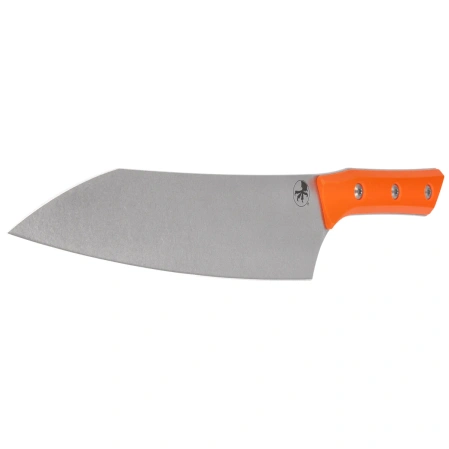 Nóż kuchenny Microtech Chef 8'' Ember G10, Stonewashed M390MK (3000-10EM)