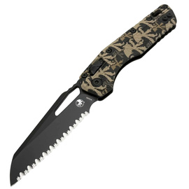 Microtech MSI S/E Knife Claw Burst Camo Tri-Grip Polymer, Black M390MK F/S by Tony Marfione (210T-3PMCWC-Z4)