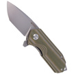 Nóż składany Kubey Campe Striped Green G10, Sandblast D2 (KU203E)