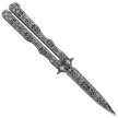 Nóż składany motylek Martinez Albainox Rainblack Balisong Printed Steel, Printed 3Cr13Mov (02281)