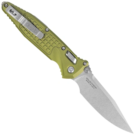 Nóż składany Microtech Socom Ram-Lok S/P-M OD Green Frag Aluminum, Stonewashed M390MK by Tony Marfione (160RL-10FROD)
