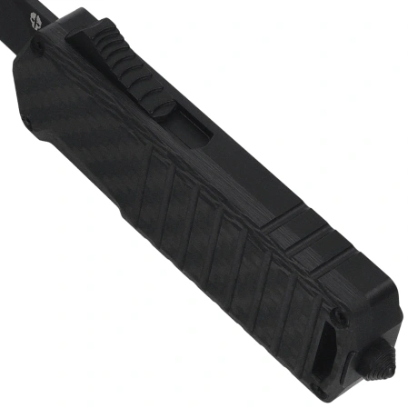 Nóż automatyczny OTF Tekto A2 Badger Mini T/E Carbon Fiber / Aluminum, Black Titanium D2