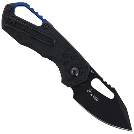 MKM Isonzo Clip Point Knife Black FRN, Black Idroglider N690 by Jesper Voxnæs (MK FX03-3PBK)