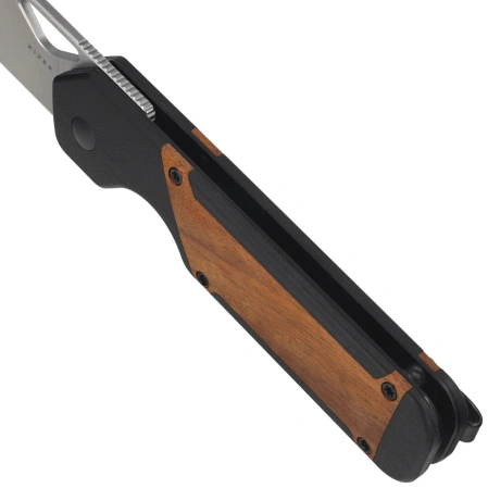 Nóż składany Kizer Militaw Black G10 / Mkuruti Wood, Satin 154CM by Jonathan Styles (V3634C2)
