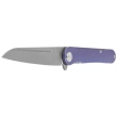 KB Kubey Dandy Knife, Blue Titanium, Sandblasted CPM S90V by Maksym Tkachuk (KB247K)