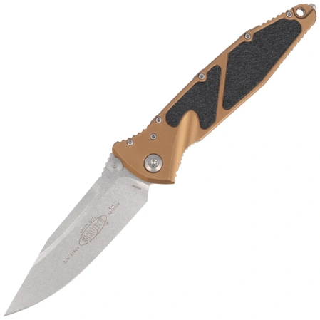 Nóż składany Microtech Socom Elite S/E-M Tan Aluminum, Stonewashed M390MK by Tony Marfione (160-10TA)