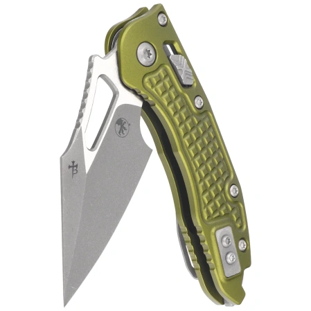 Microtech M-Stitch Ram-Lok S/E Knife OD Green Frag Aluminium, Apocalyptic M390MK by Borka Blades and Tony Marfione (169MRL-10APFROD)